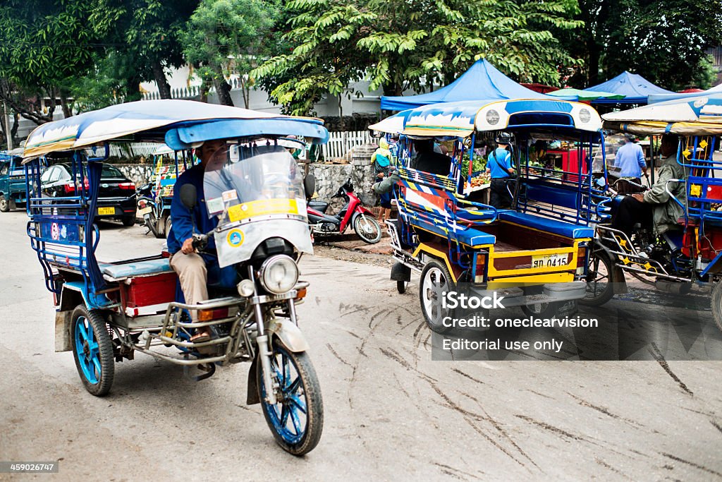 Lao Tuktuks - Royalty-free Auto-Riquexó Foto de stock