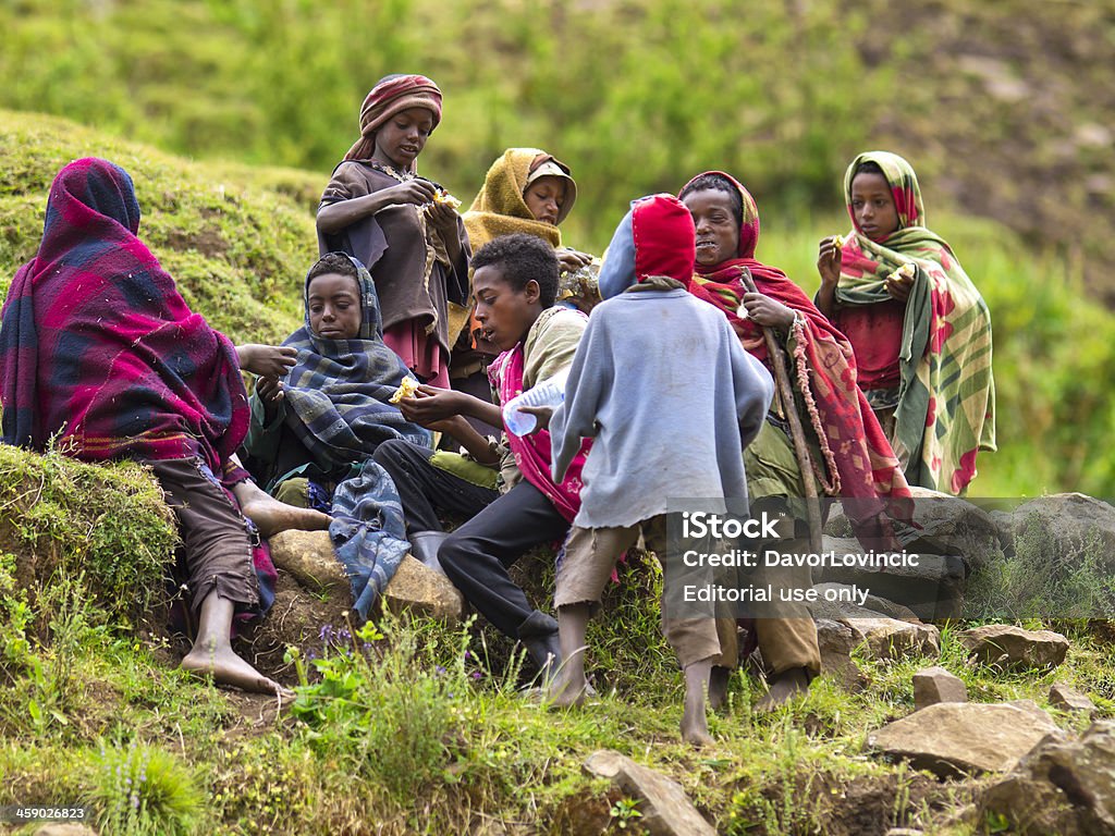 Simien and niños - Foto de stock de Etiopía libre de derechos