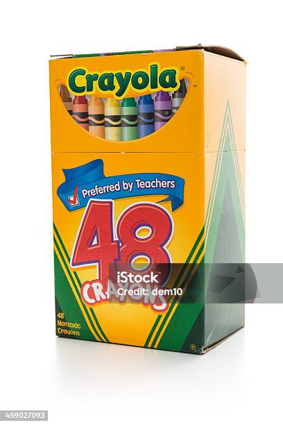 Foto de Crayola Lápis De Cor e mais fotos de stock de Caixa - Recipiente - Caixa - Recipiente, Desenho, Editorial