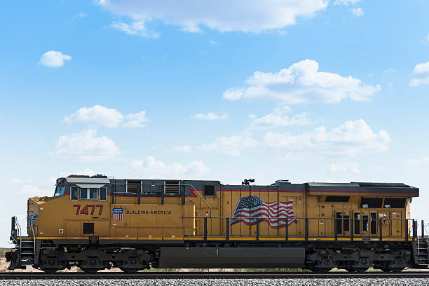 米国商業カーゴ機関車にアリゾナ州鉄道 - union pacific railway ストックフォトと画像