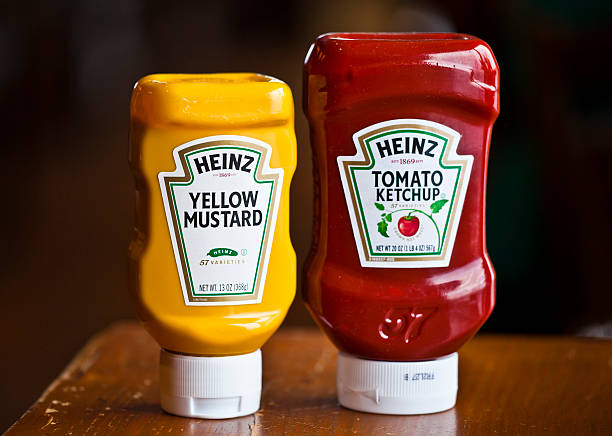 ハインツケチャップ、マスタード入り） - h j heinz company ストックフォトと画像