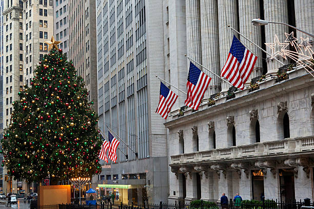 börse von new york city # 5 xxl - wall street new york stock exchange american flag manhattan financial district stock-fotos und bilder