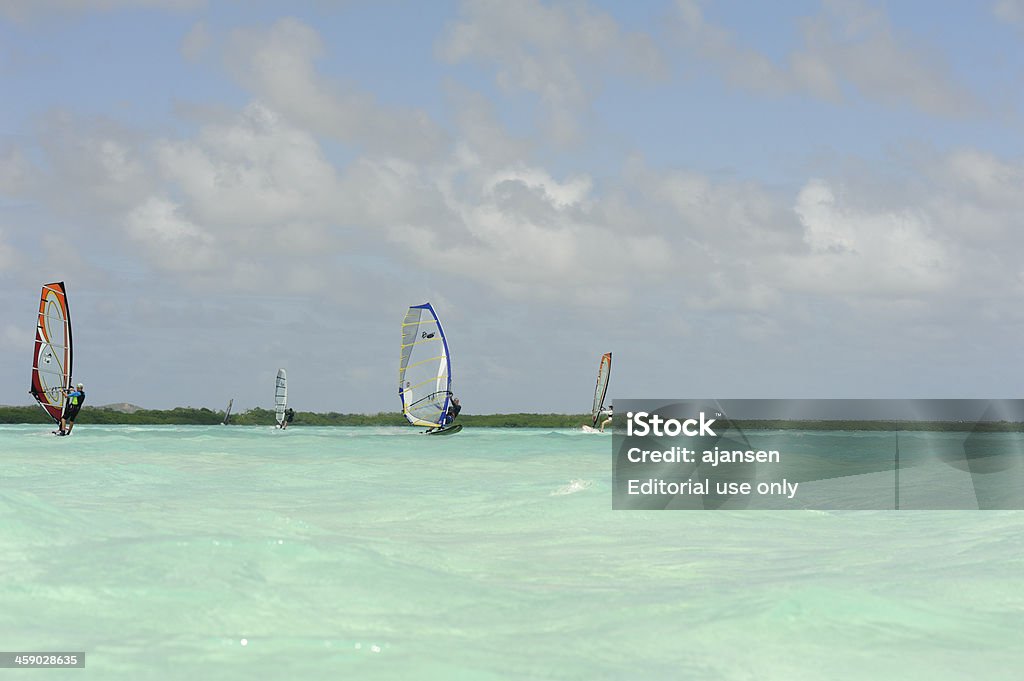 Surfen in lac bay, sorobon, bonaire - Lizenzfrei Antillen Stock-Foto