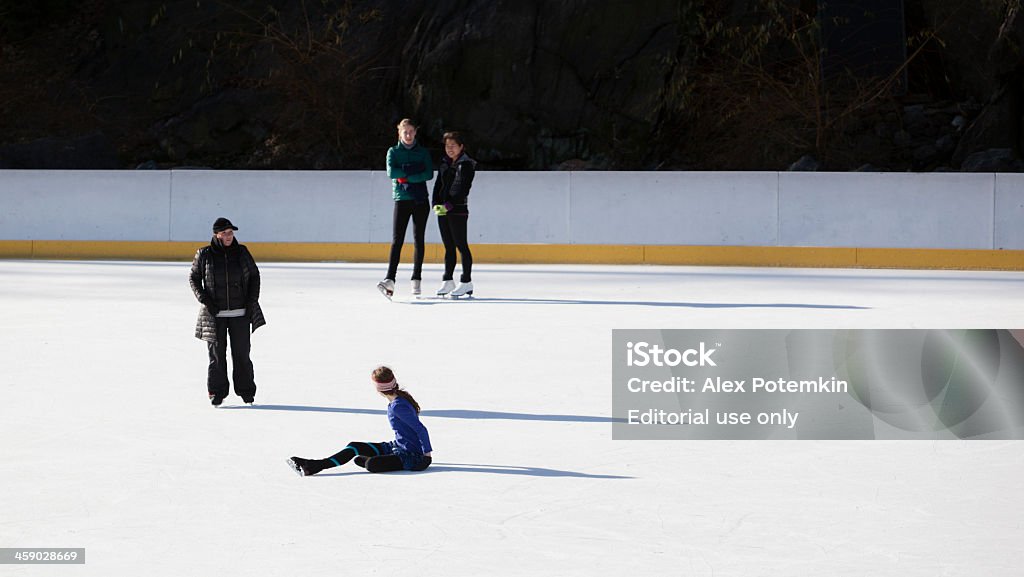 Ice scating dans le Central Park - Photo de Central Park - Manhattan libre de droits