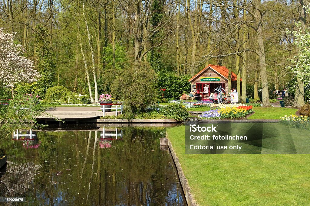 Blumenzwiebel Einkaufen im Keukenhof-Gärten in den Niederlanden - Lizenzfrei Baum Stock-Foto