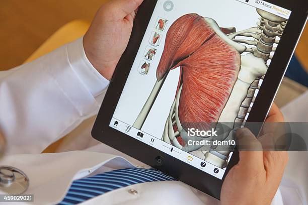 Ipad를 사용하여 iPad에 대한 스톡 사진 및 기타 이미지 - iPad, 건강관리와 의술, 태블릿