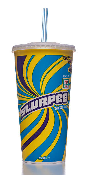 Slurpee mittelgroße Papier Tasse – Foto