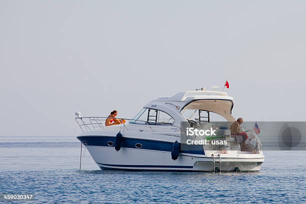 Aygun Nombrado Motor Boat En Akyarlarbodrum Foto de stock y más banco de imágenes de 2012 - 2012, 45-49 años, 50-54 años