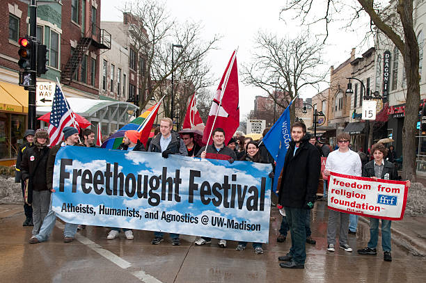 University Wisonsin-Madison's Freethought Festival stock photo