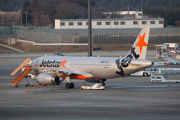 jetstar airways 에어버스 a320 일본 - airbus named airline horizontal airplane 뉴스 사진 이미지