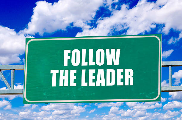 istock Follow the leader sign 459030899