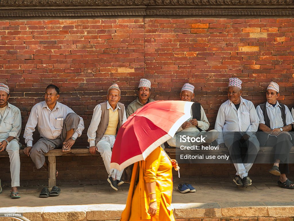 Praça Durbar de Bhakatapur - Royalty-free Adulto Foto de stock