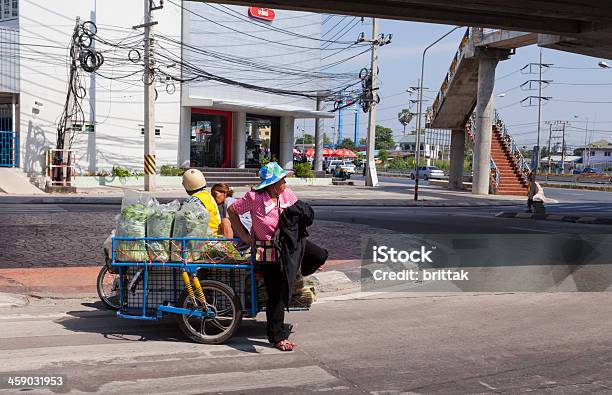 Typical Street In Thailand Stock Photo - Download Image Now - Adult, Asia, Candid