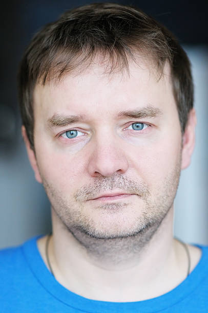 istock Closeup portrait of courageous middle age man 459033165
