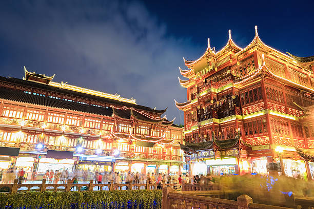 istock beautiful shanghai yuyuan at night 459035225