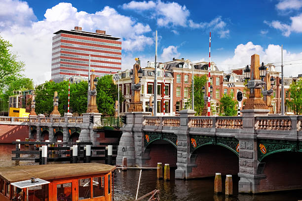 istock Amsterdam with canal in the downtown,Holland. 459039977