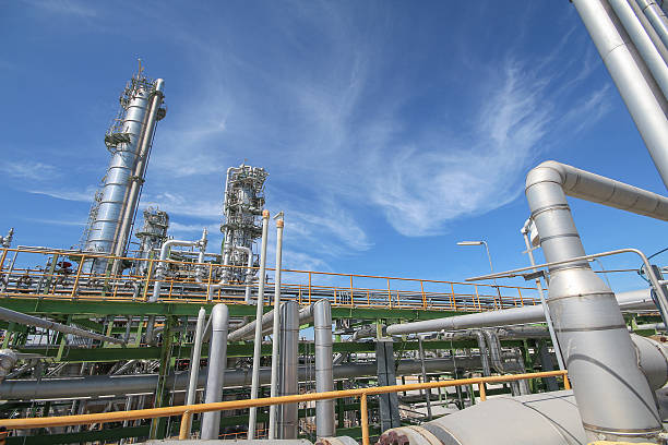 istock Refinery tower in industrial plant 459044511