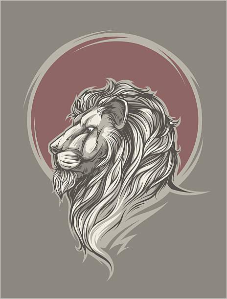 Lion Head Stock Illustration - Download Image Now - Lion - Feline, Painted  Image, Tattoo - iStock