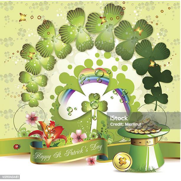 St Patricks Day Card Stock Vektor Art und mehr Bilder von Blume - Blume, Dekoration, Feiertag