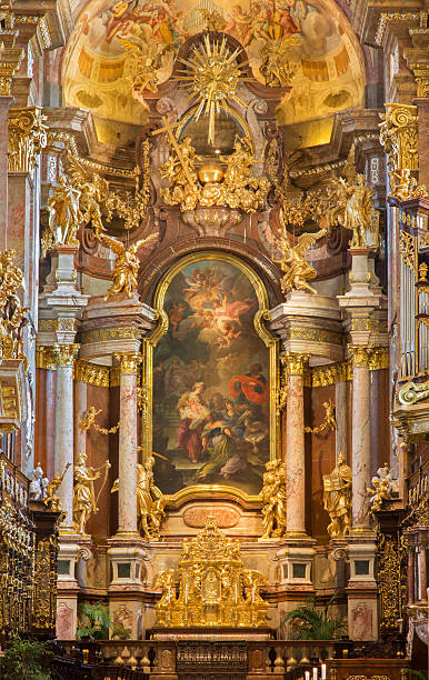 istock Vienna - Baroque altar of monastery church 459046721
