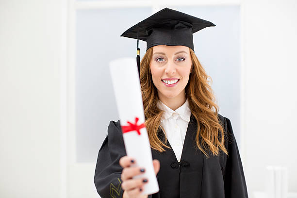 istock Young Cheerful College Female Graduate. 459047517