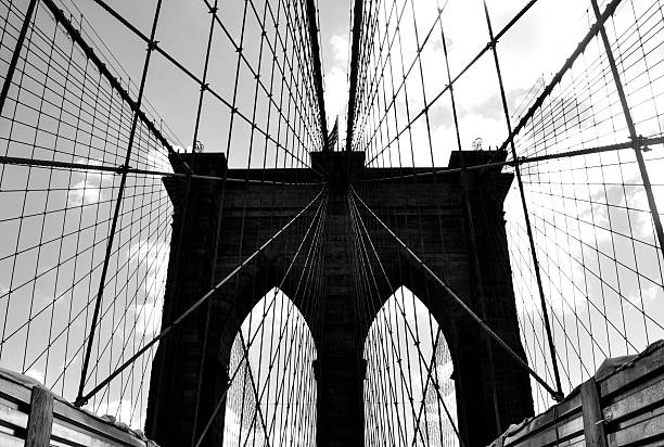 città di new york, ponte - decked foto e immagini stock
