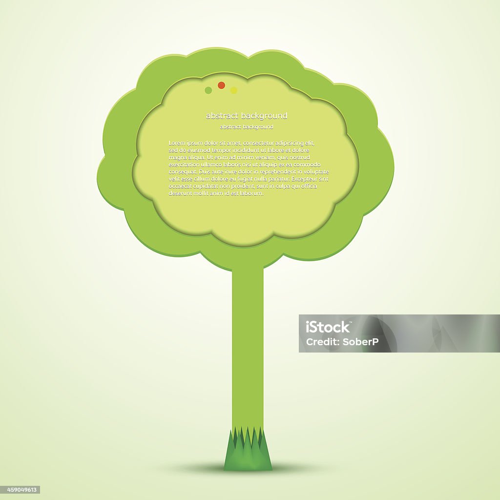 Vector Creative Tree With Place For Your Text Stock Illustration ...