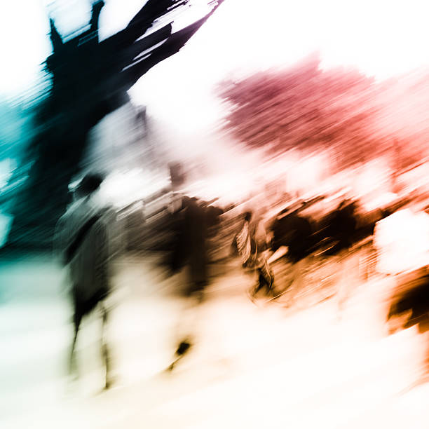 istock abstract motion blur of people on street 459058237