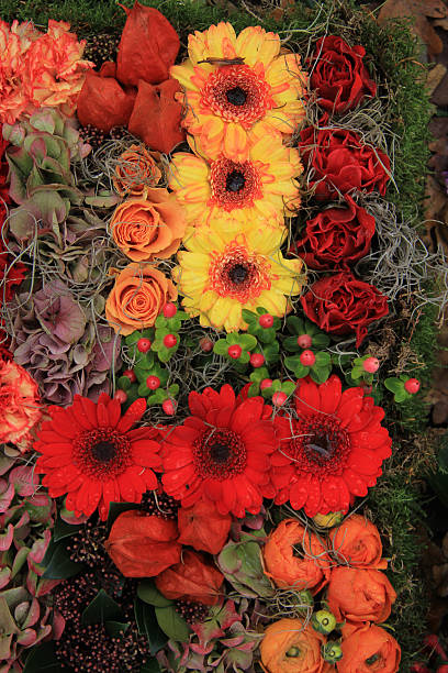 istock Autumn flower arrangement 459064241
