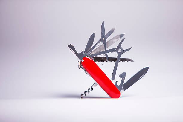 швейцарский нож 2 - penknife стоковые фото и изображения