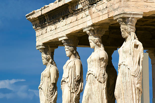 istock Caryatid sculptures, Acropolis of Athens, Greece 459070267