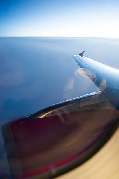 istock Night view Out Of Airplane 459079463