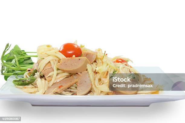 태국 음식 파파야 샐러드 0명에 대한 스톡 사진 및 기타 이미지 - 0명, 사진-이미지, 수평 구성