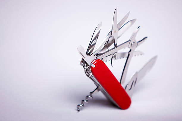 All purpose silver pocket knife.