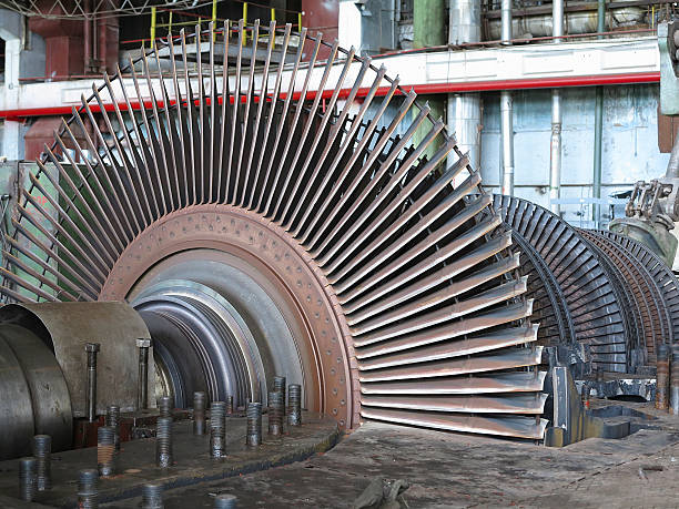 istock Power generator and steam turbine during repair 459083543
