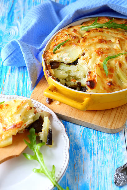 istock potato casserole with mushrooms 459083573