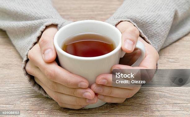 White Mug In Hands Stock Photo - Download Image Now - Adult, Adults Only, Breakfast