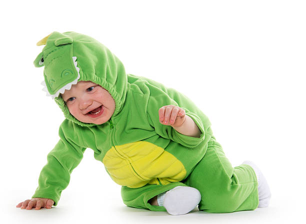 istock Baby boy in dragon costume 459089645