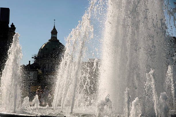 istock Fountains in front of Amalienborg Palace 459090149