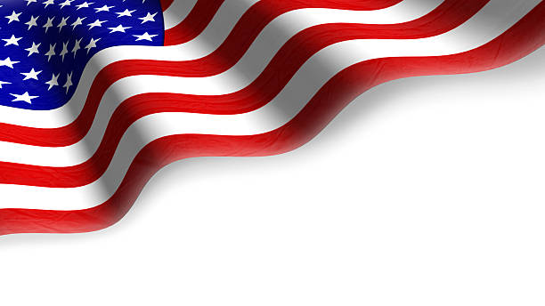 istock Image of the American Flag on top left corner 459090241