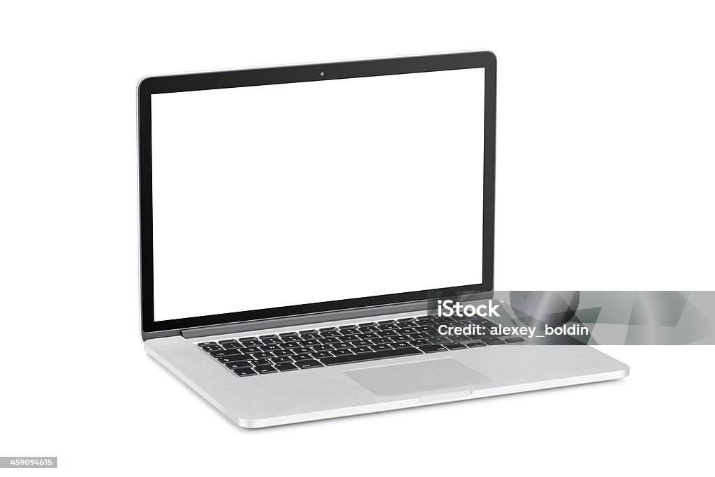 Moderne ordinateur portable avec écran vide - Photo de Ordinateur portable libre de droits