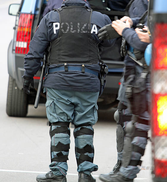 istock Italian policemen during a demonstration 459098135