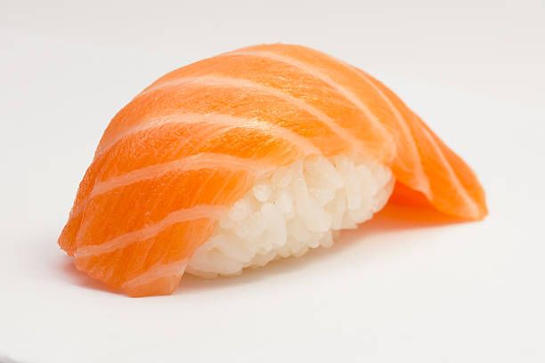 istock Salmon sushi nigiri 459099015