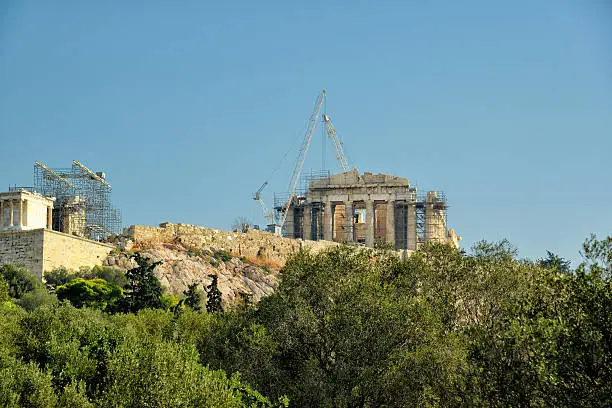 Photo of The Holy Rock of Acropolis Athens Greece