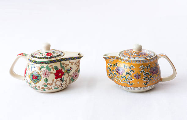 istock Teapots with floral decoration 459099161