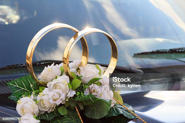 Spray Flower Arrangement For A Wedding On Car Stock Photo - Download Image Now - Arrangement, Beautiful People, Beauty