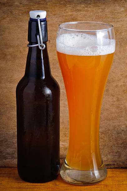 istock Glass and bottle of beer 459100001