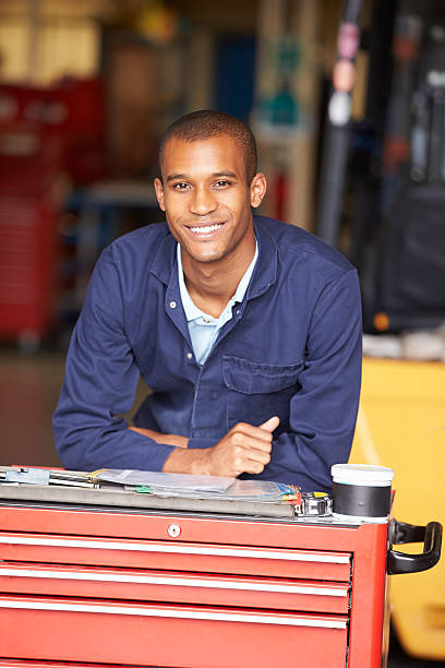 istock Portrait Of Engineer Standing In Factory 459100573