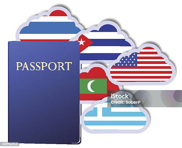 Vettore Concetto Del Dispositivo Passport - Immagini vettoriali stock e altre immagini di Affari - Affari, Affari internazionali, Agente doganale