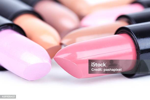 Align Lipsticks Stock Photo - Download Image Now - Beauty Product, Close-up, Fashion